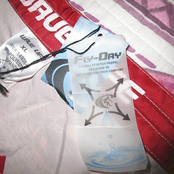 NWT Wave Life BOARD Shorts Size XL SWIM Trunks POCKETS Stretch BEACH Surf FLY - Picture 7 of 10